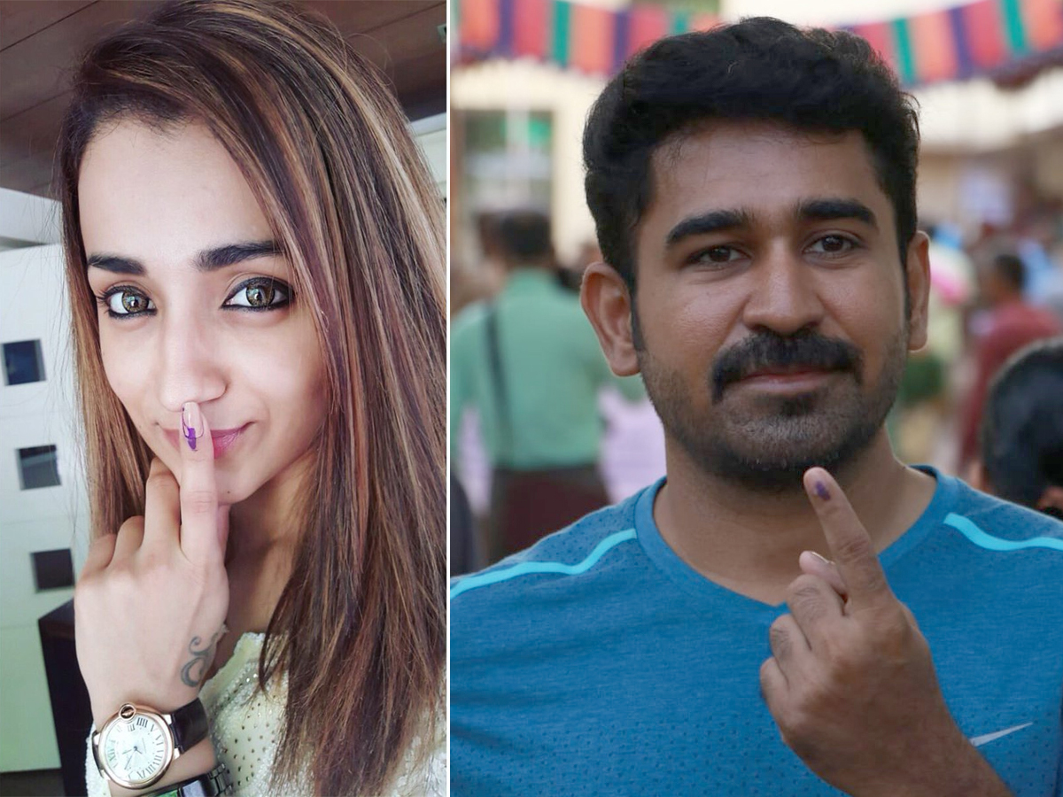  Tamil Movie Stars Cast Vote in Tamil Nadu Election Photo Gallery - Sakshi16