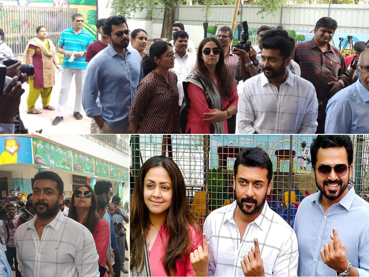  Tamil Movie Stars Cast Vote in Tamil Nadu Election Photo Gallery - Sakshi3