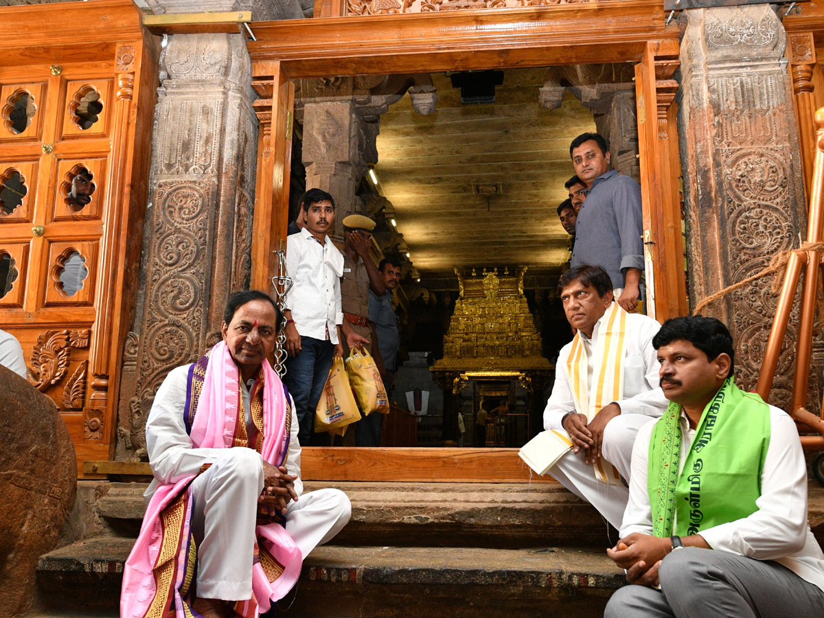 KCR Visit in Tamil Nadu Srirangam temple Photo Gallery - Sakshi1