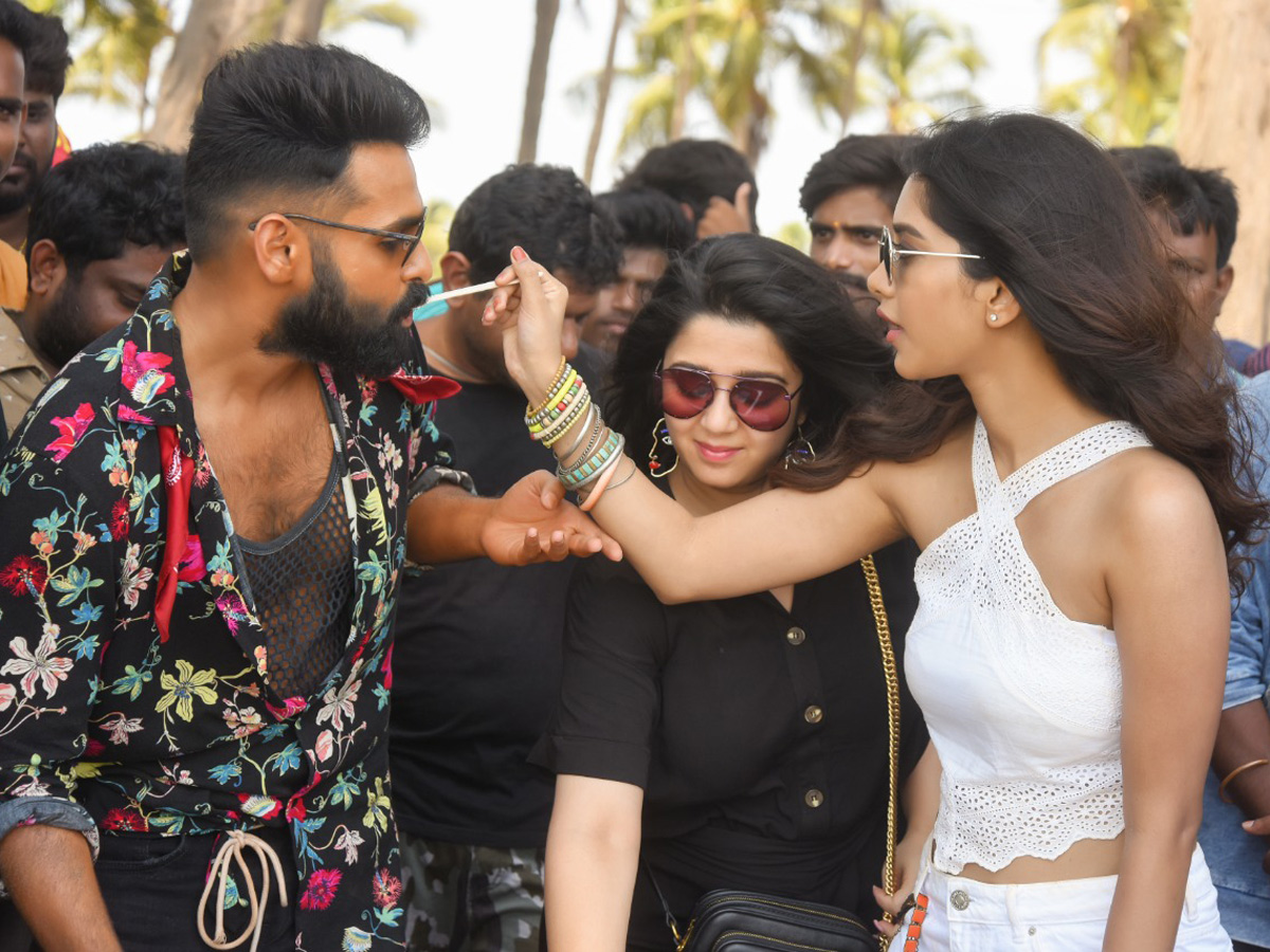 Hero Ram Birthday Celebrations in ismart shankar set Photo Gallery - Sakshi1