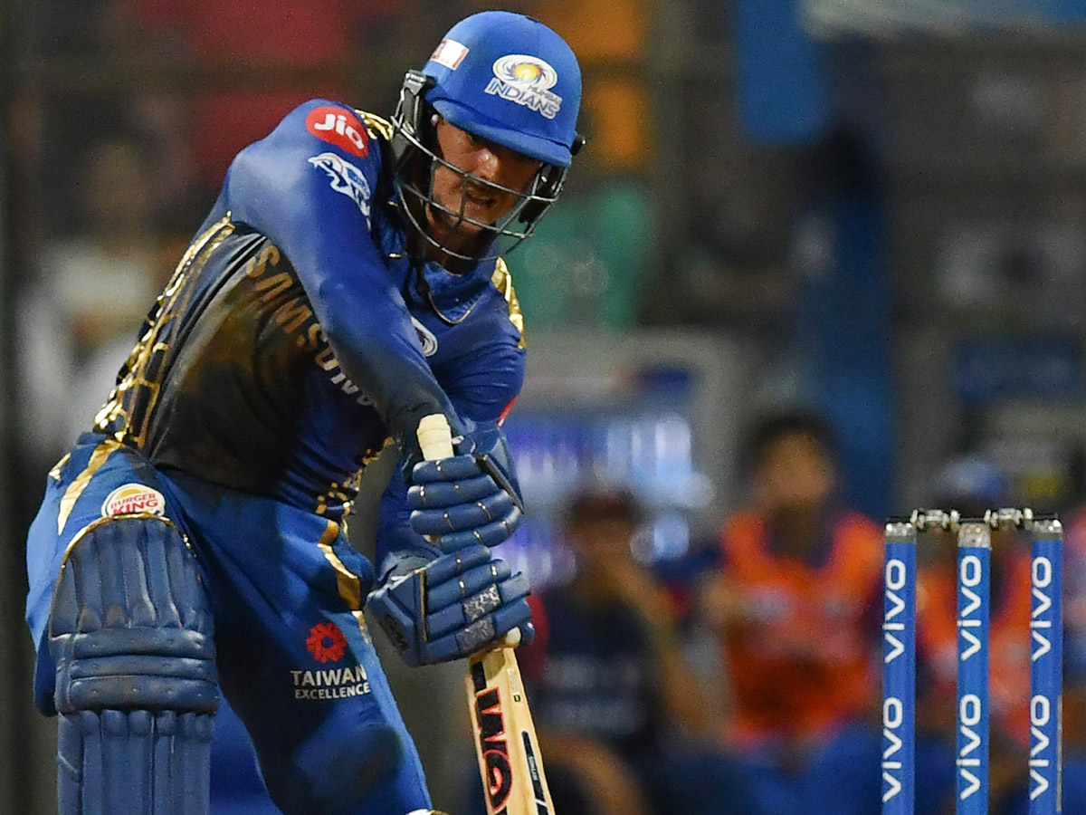  Mumbai cruise to playoffs after super over win against Hyderabad Photo Gallery - Sakshi15