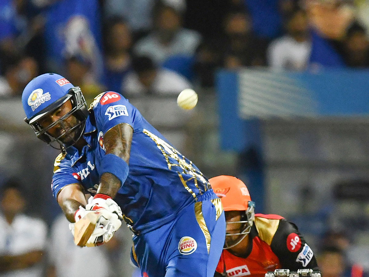  Mumbai cruise to playoffs after super over win against Hyderabad Photo Gallery - Sakshi18