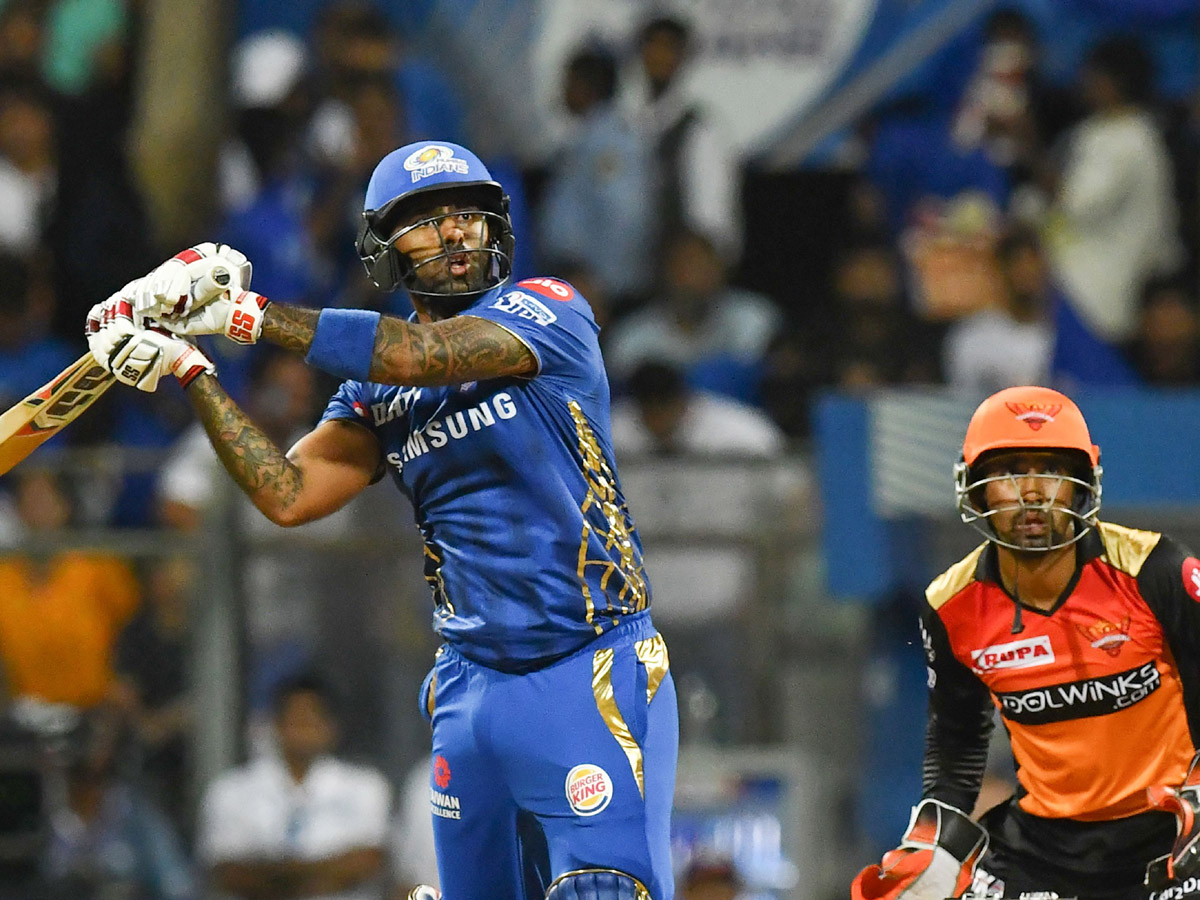  Mumbai cruise to playoffs after super over win against Hyderabad Photo Gallery - Sakshi19