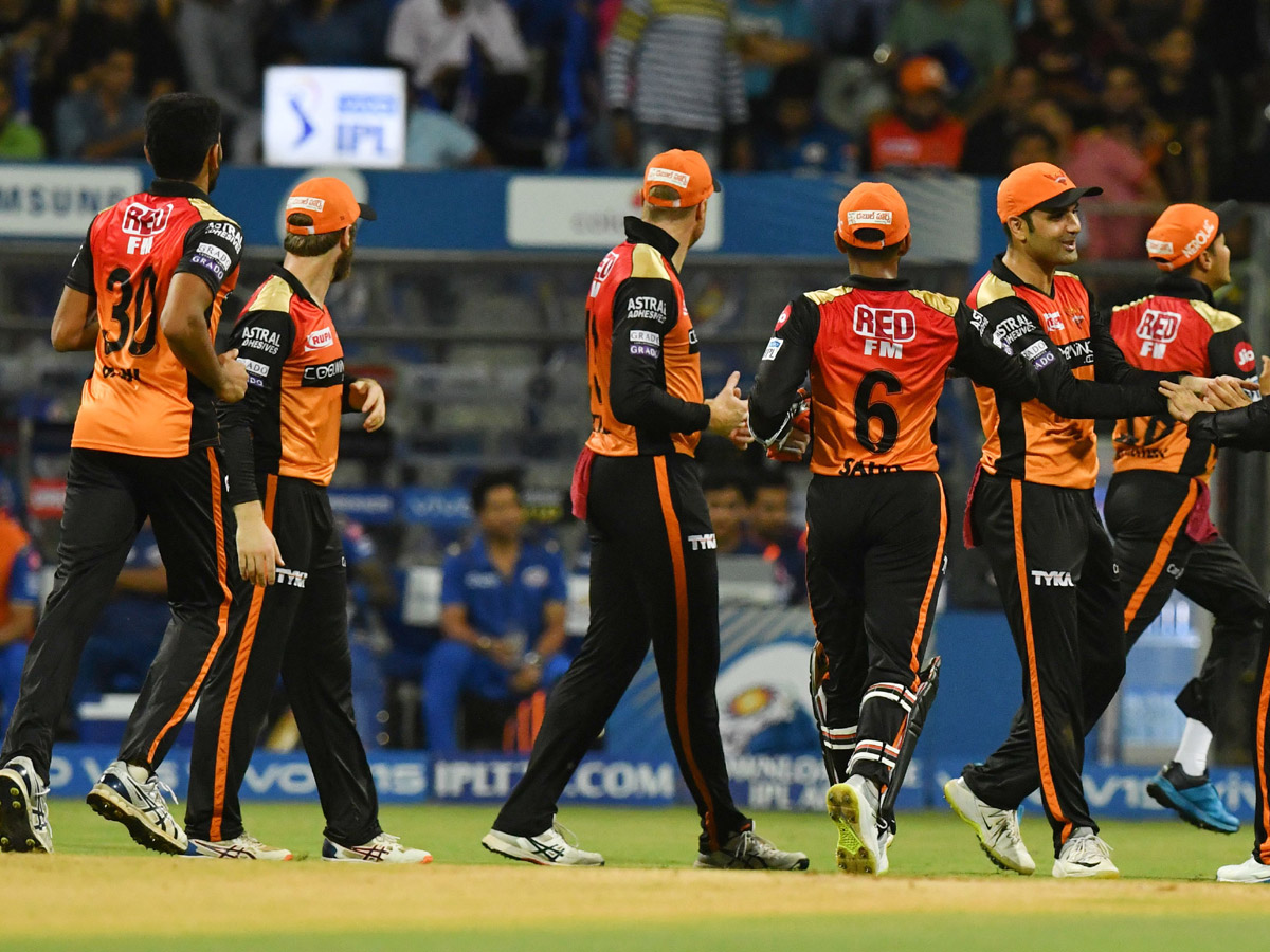  Mumbai cruise to playoffs after super over win against Hyderabad Photo Gallery - Sakshi20