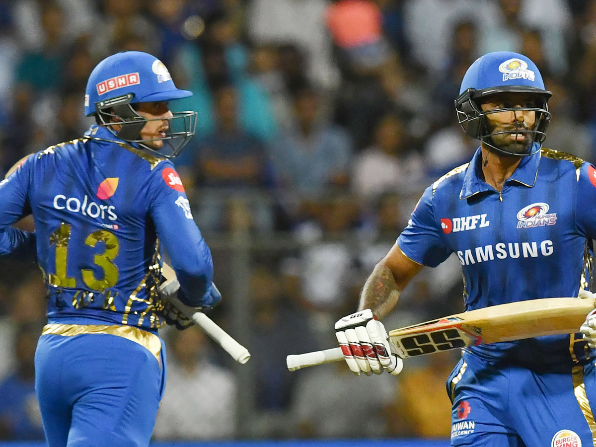  Mumbai cruise to playoffs after super over win against Hyderabad Photo Gallery - Sakshi22