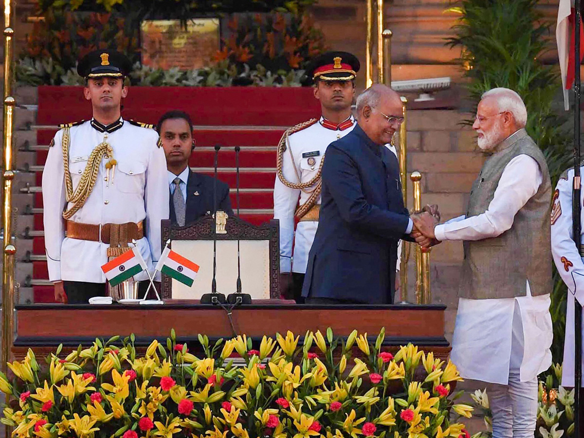 Narendra Modi second swearing in ceremony at Rashtrapati Bhavan Photo Gallery  - Sakshi7