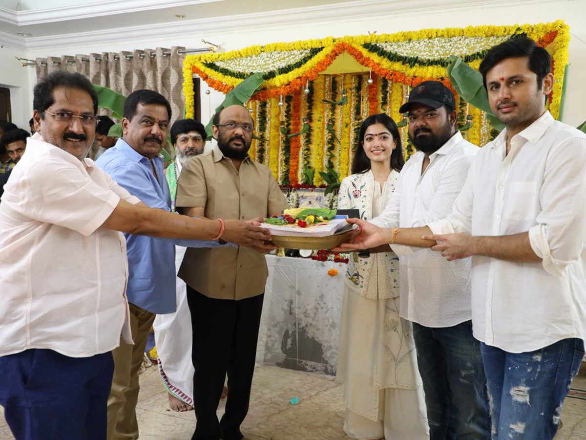 Nithiin AND Rashmika Mandanna Bheeshma movie launched Photo Gallery - Sakshi2