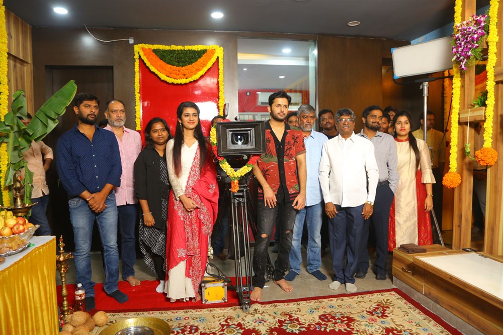 Nithin Priya Varrier Movie Opening Photo Gallery - Sakshi2