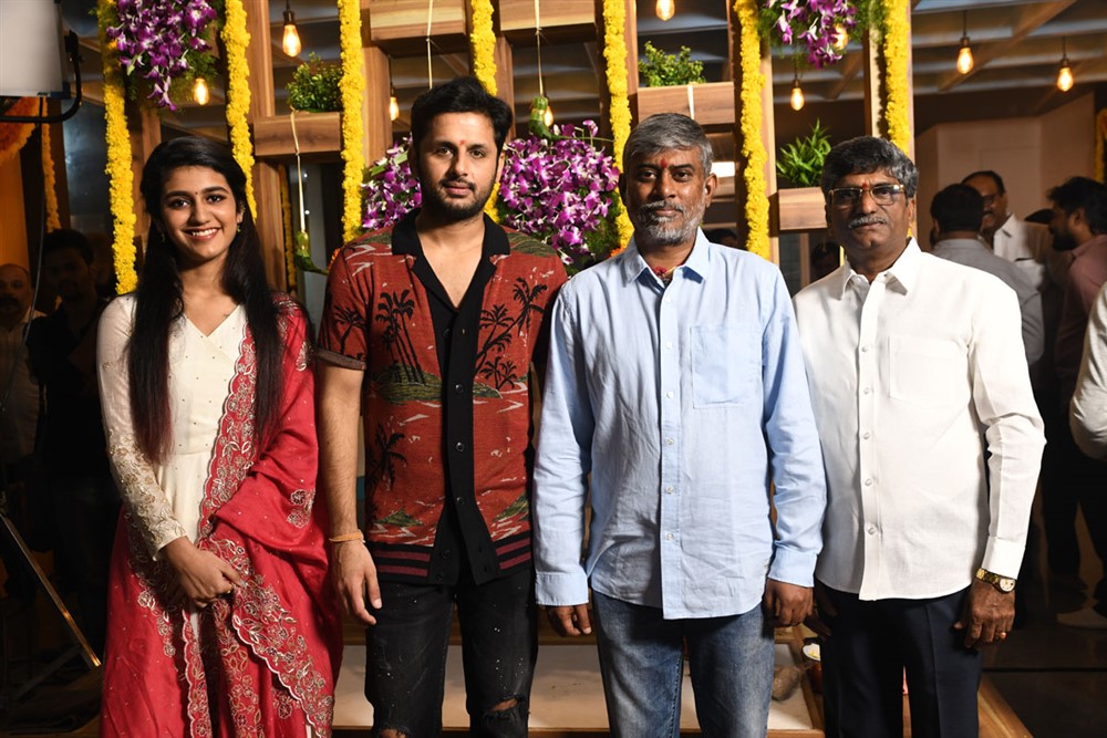 Nithin Priya Varrier Movie Opening Photo Gallery - Sakshi3