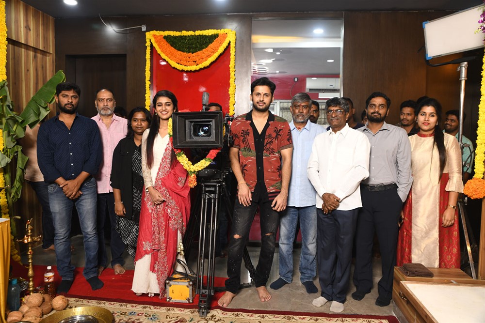 Nithin Priya Varrier Movie Opening Photo Gallery - Sakshi4