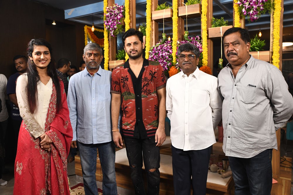Nithin Priya Varrier Movie Opening Photo Gallery - Sakshi6