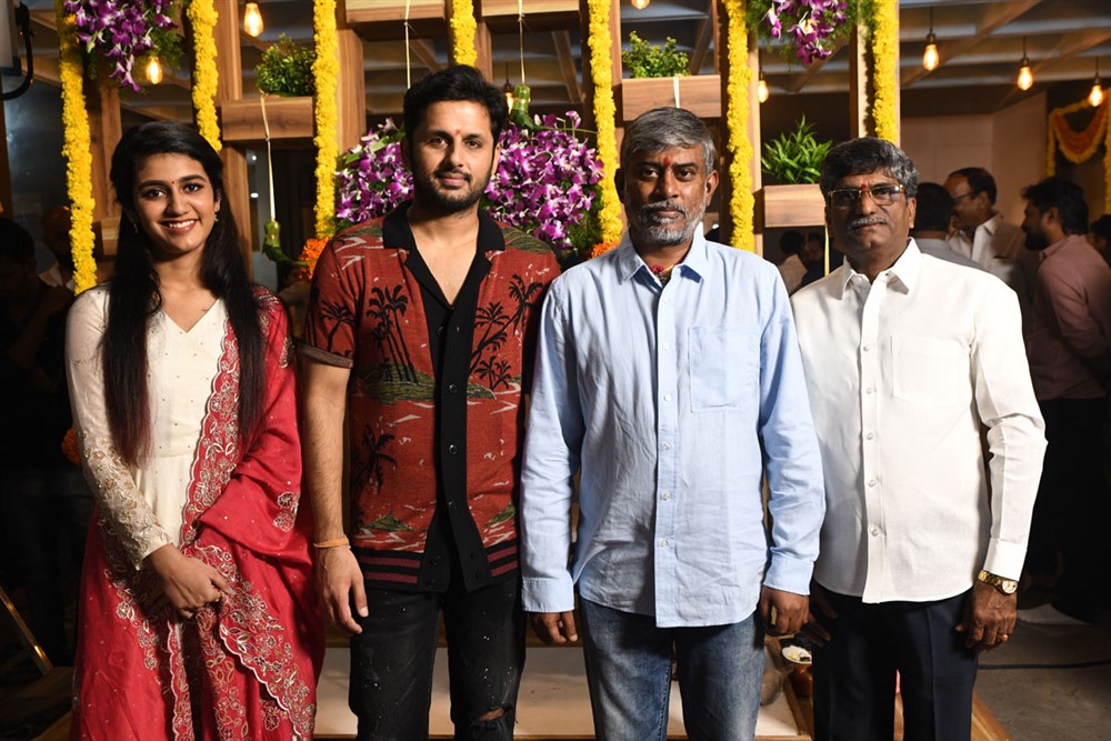 Nithin Priya Varrier Movie Opening Photo Gallery - Sakshi8