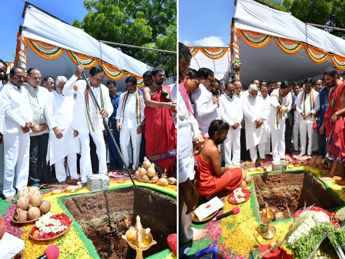 KCR lays foundation stone for new Secretariat building Photo Gallery - Sakshi10