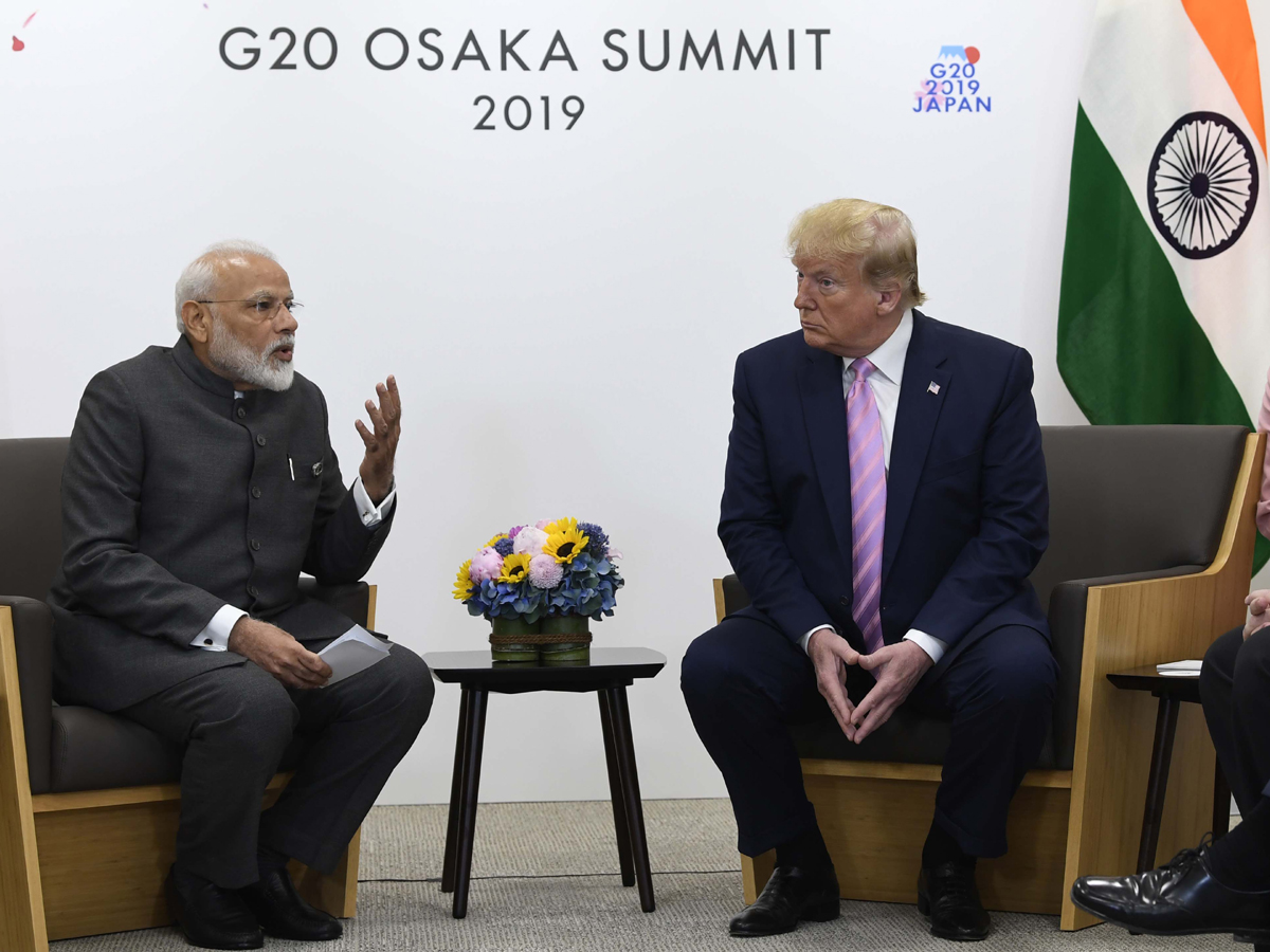 PM Modi holds trilateral meeting with Trump Photo Gallery - Sakshi4