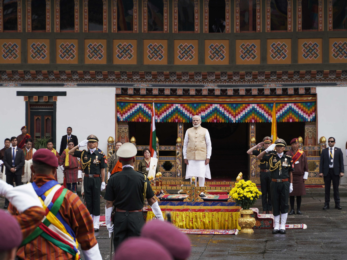 Prime Minister Narendra Modi gets grand welcome in Bhutan - Sakshi16