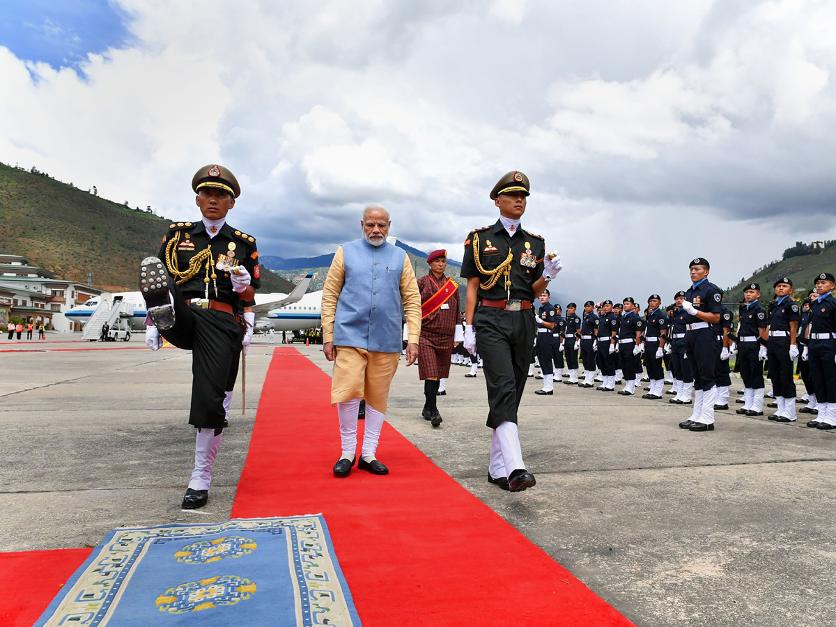 Prime Minister Narendra Modi gets grand welcome in Bhutan - Sakshi2