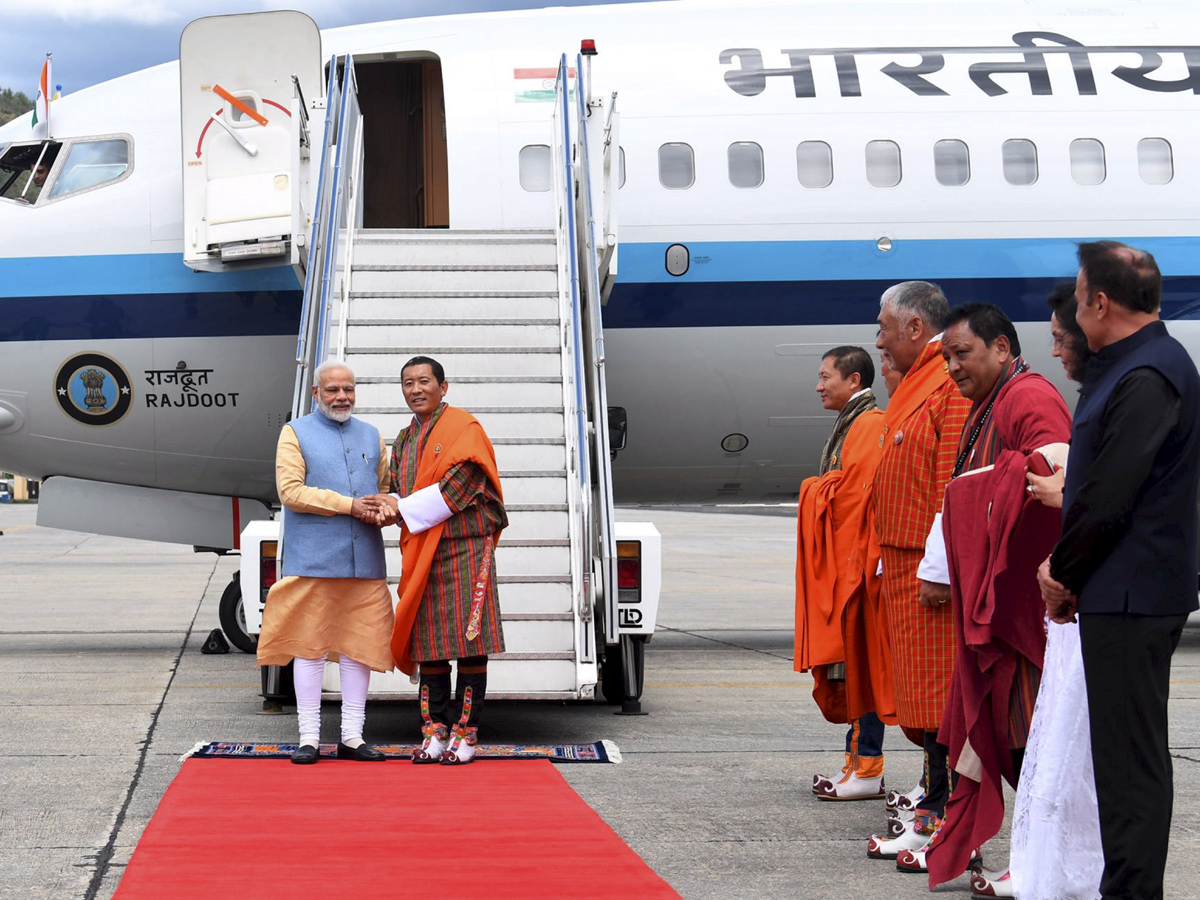 Prime Minister Narendra Modi gets grand welcome in Bhutan - Sakshi5