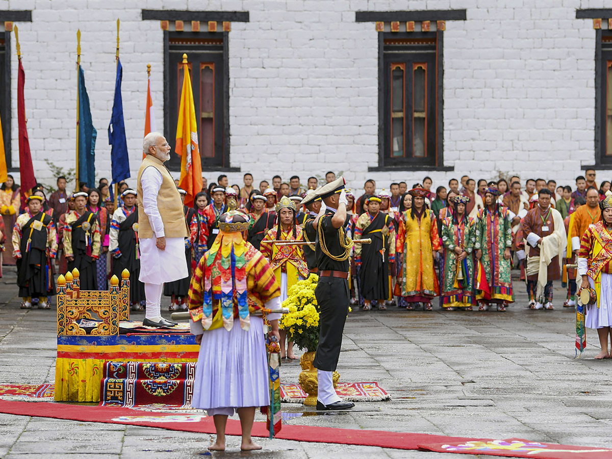 Prime Minister Narendra Modi gets grand welcome in Bhutan - Sakshi9