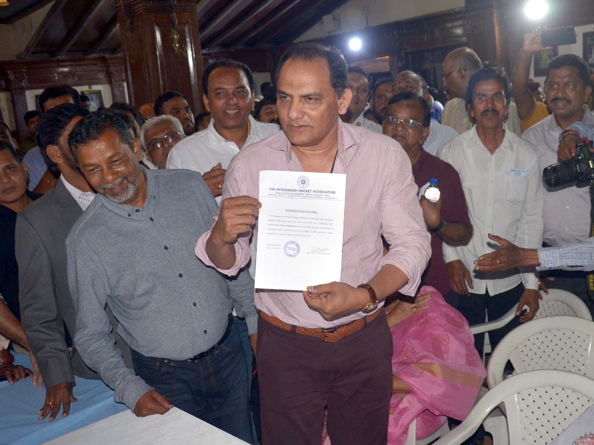 Azharuddin elected Hyderabad Cricket Association president Photo Gallery - Sakshi8