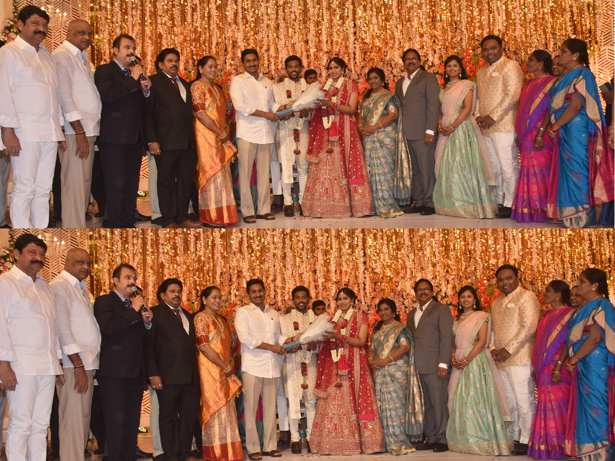 AP Home Minister Mekathoti Sucharitha Daughter Wedding Reception Photo Gallery - Sakshi18