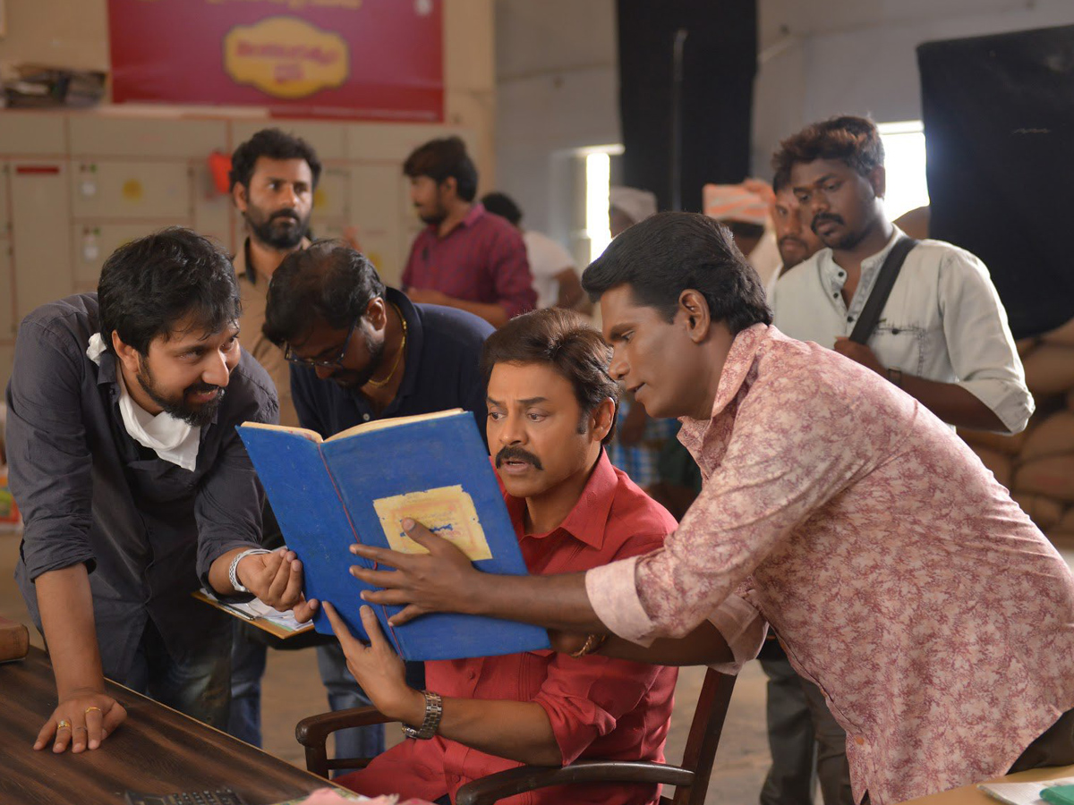 Venky Mama Working Stills Photo Gallery - Sakshi1