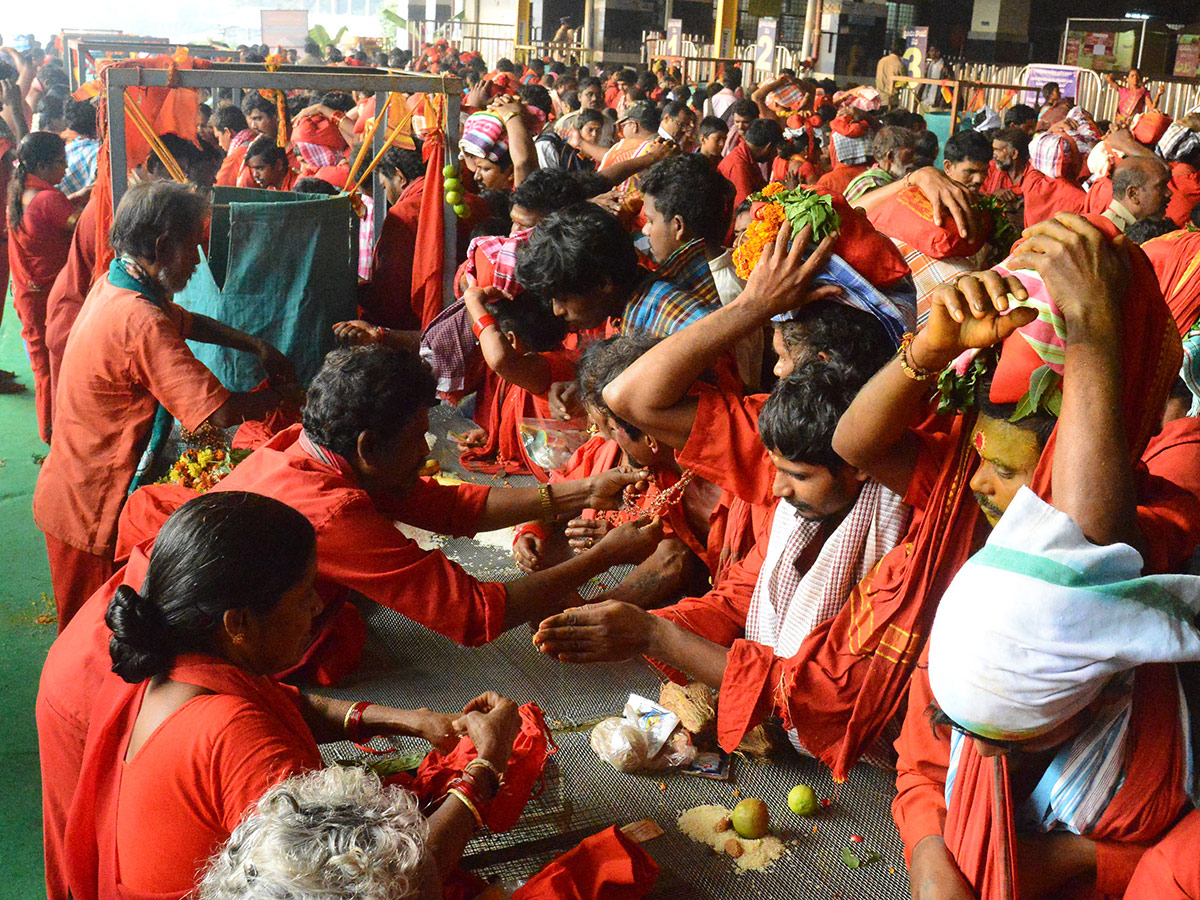 Bhavani Deeksha Maladharana begins in Vijayawada Photo Gallery - Sakshi25