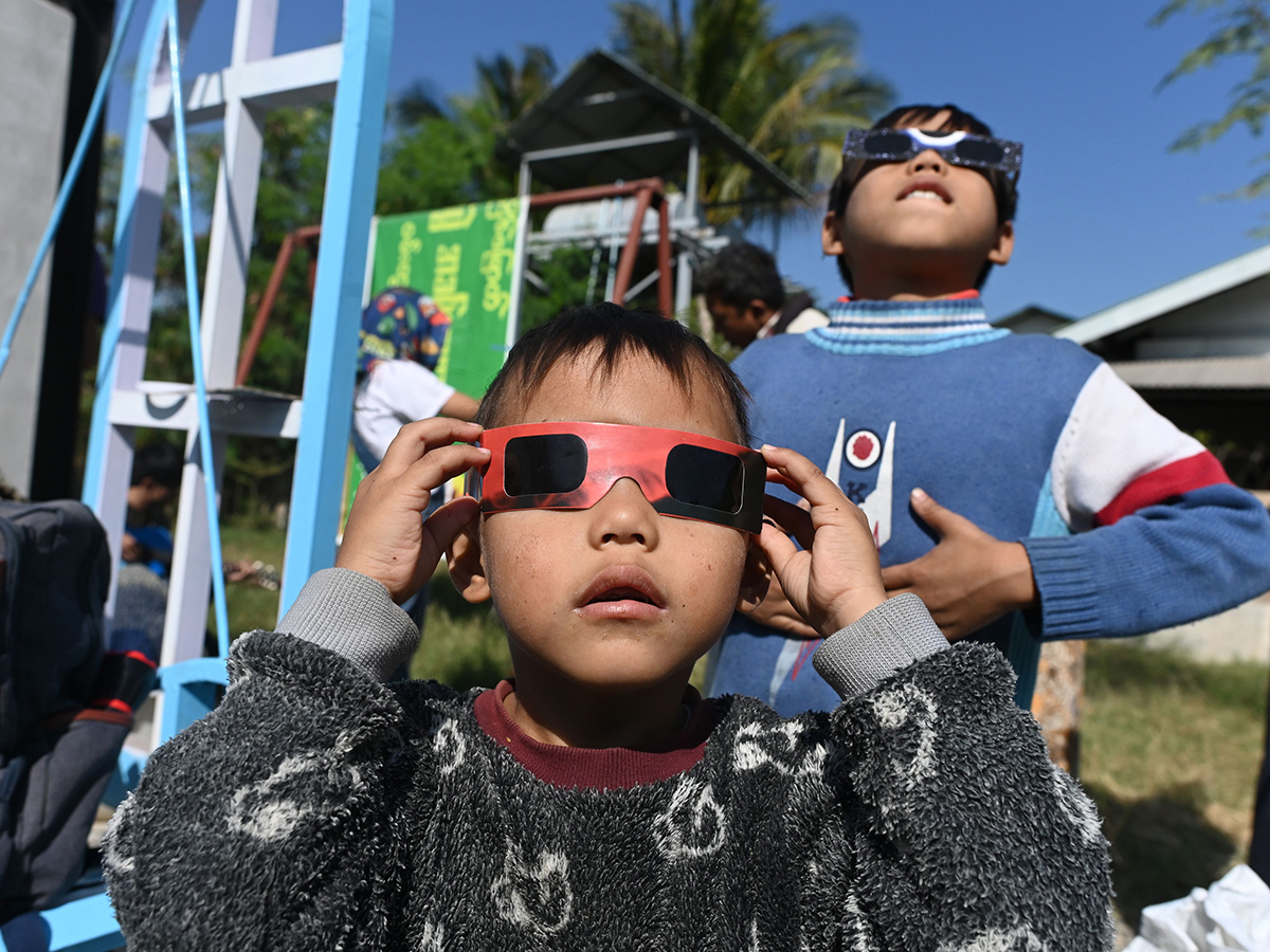 Solar Eclipse Begins Enthralling View Sky Photo Gallery - Sakshi14