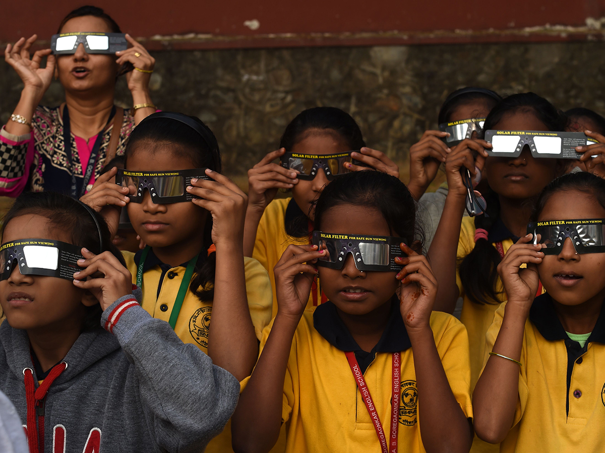 Solar Eclipse Begins Enthralling View Sky Photo Gallery - Sakshi16