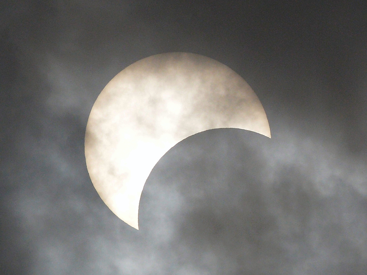 Solar Eclipse Begins Enthralling View Sky Photo Gallery - Sakshi4