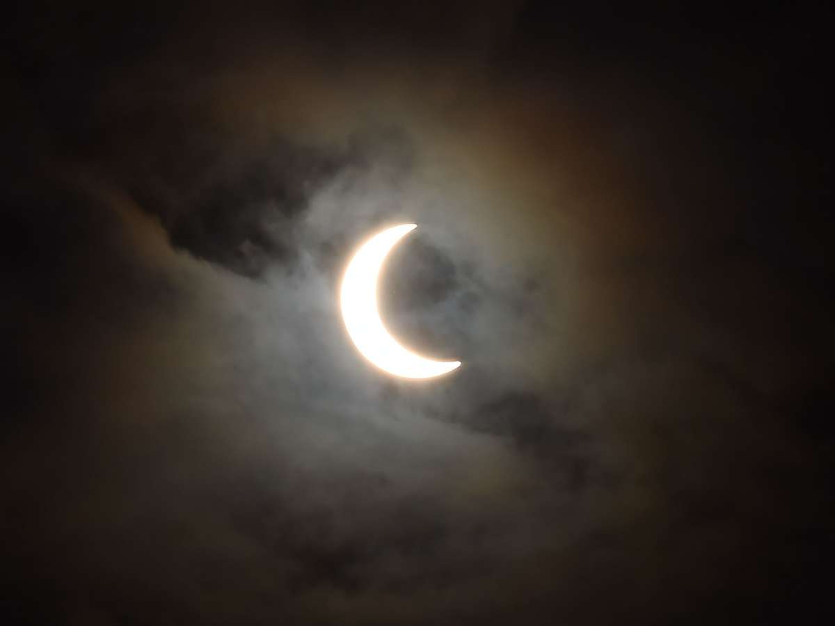 Solar Eclipse Begins Enthralling View Sky Photo Gallery - Sakshi8