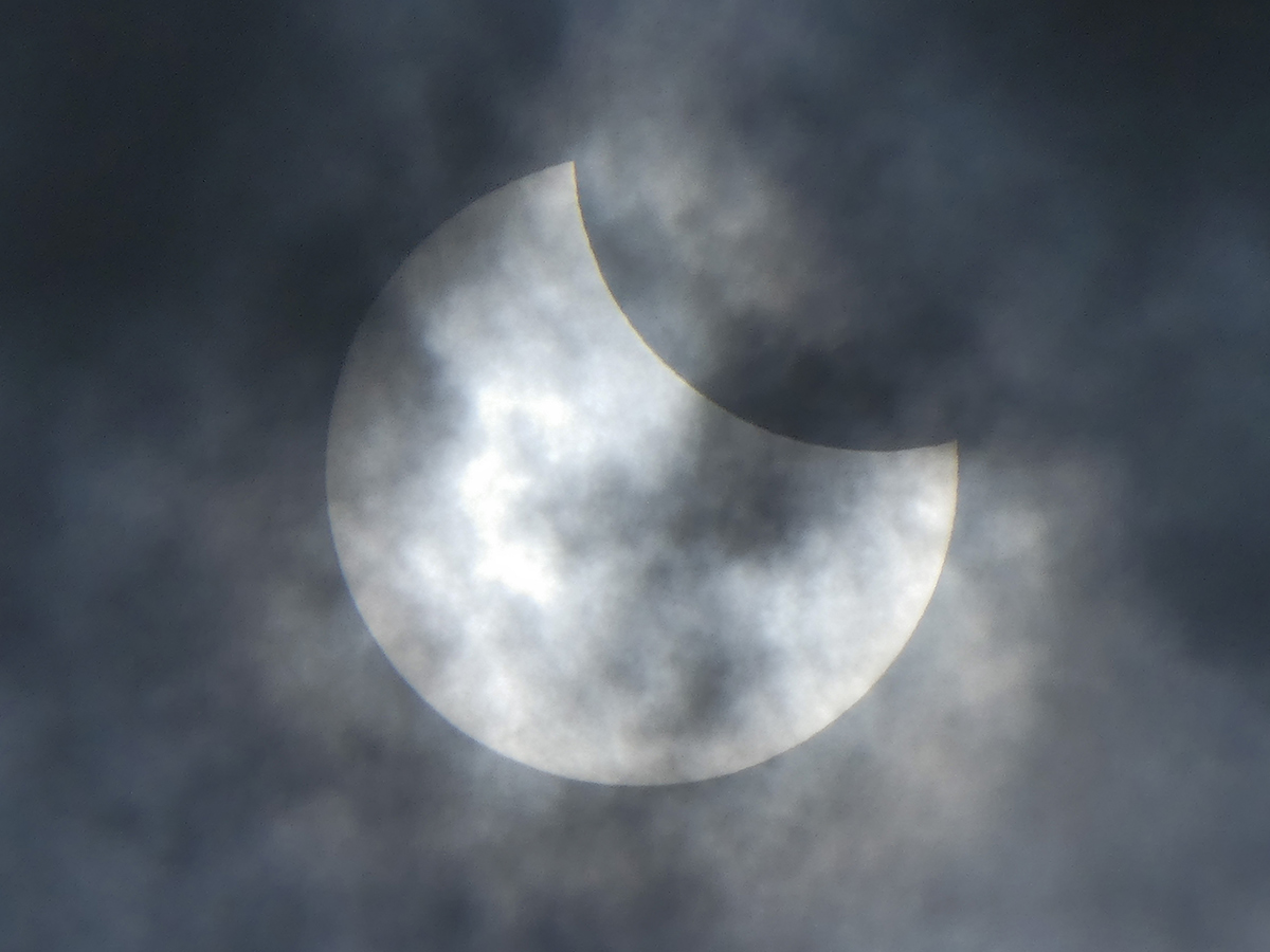 Solar Eclipse Begins Enthralling View Sky Photo Gallery - Sakshi9