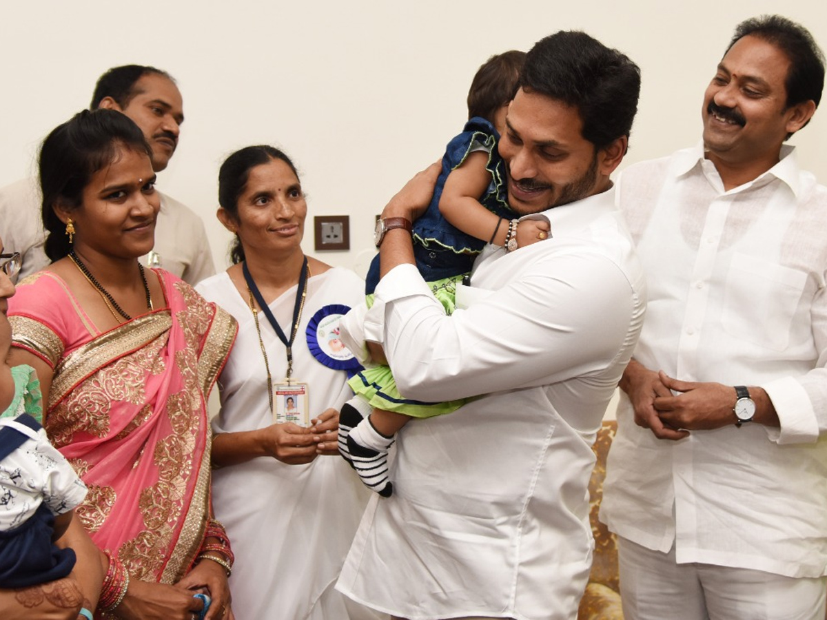 CM YS Jagan Gives Polio Drops To A Child In Camp Office - Sakshi6