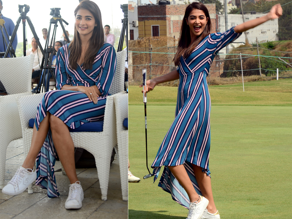 Pooja Hegde Playing Golf Cancer Crusaders Invitation Cup 2020 Event  - Sakshi6