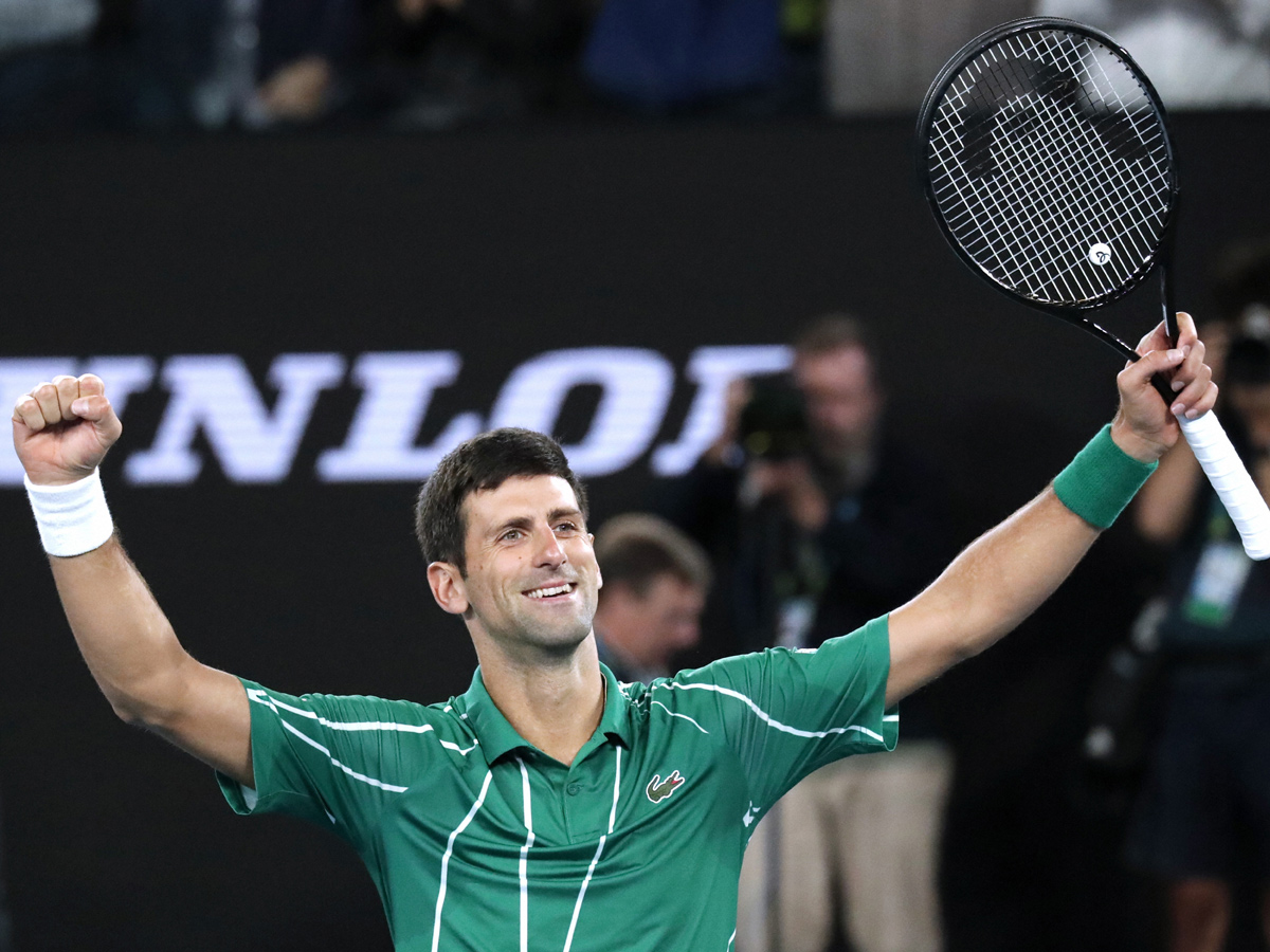 Novak Djokovic Beats Dominic Thiem To Clinch 8th Title Photo Gallery - Sakshi5