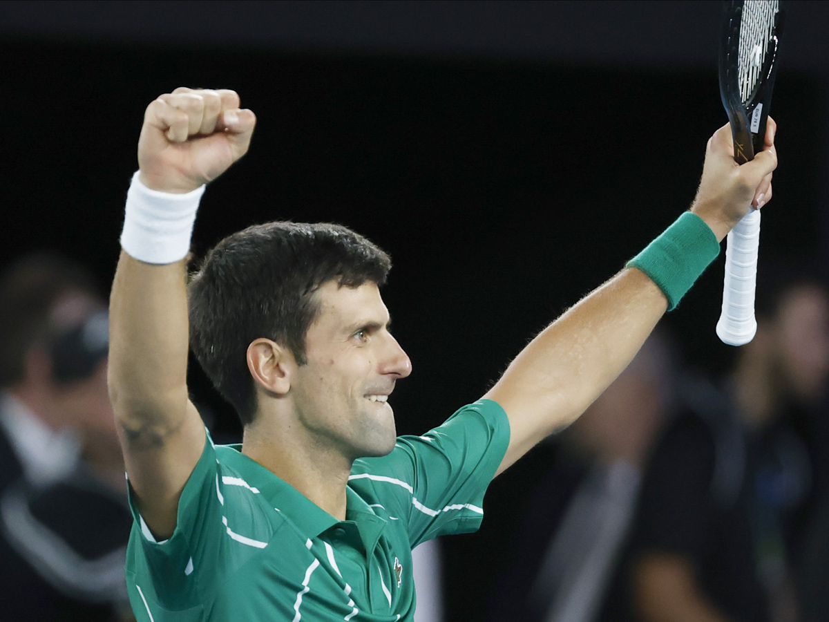 Novak Djokovic Beats Dominic Thiem To Clinch 8th Title Photo Gallery - Sakshi7