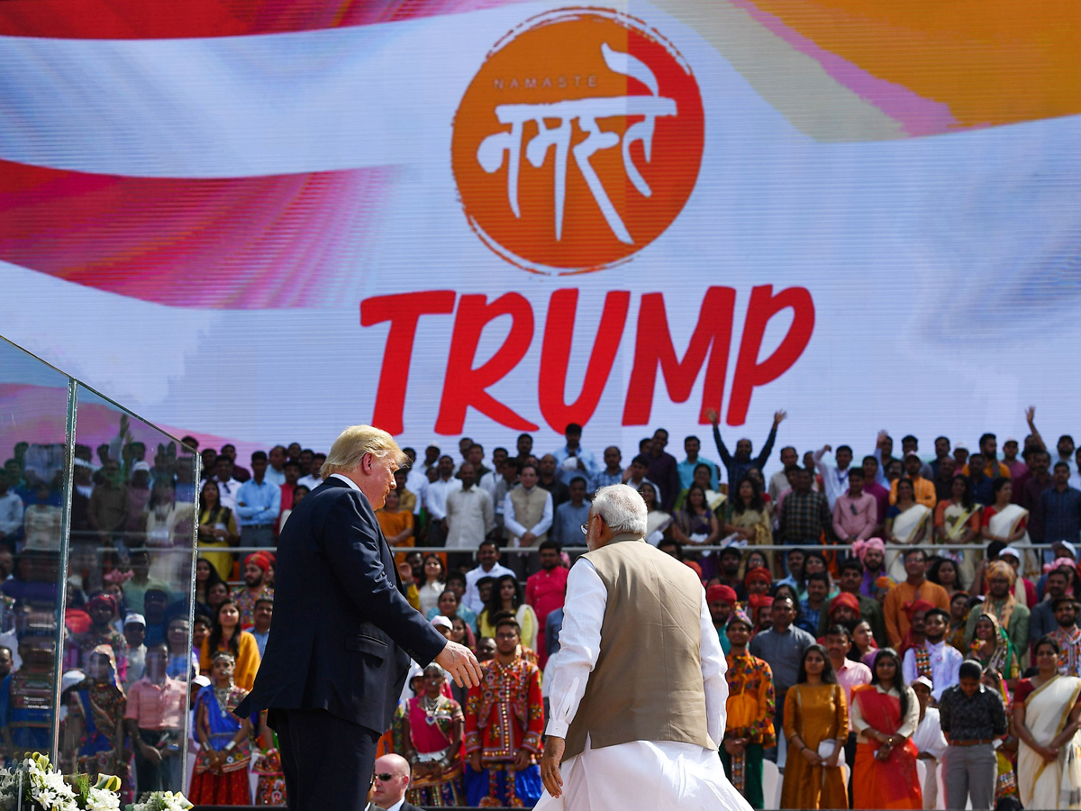 Donald Trump In India Visit - Sakshi1