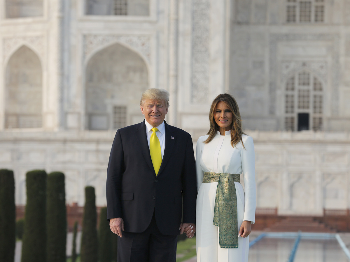 US President Donald Trump visits Taj Mahal - Sakshi2