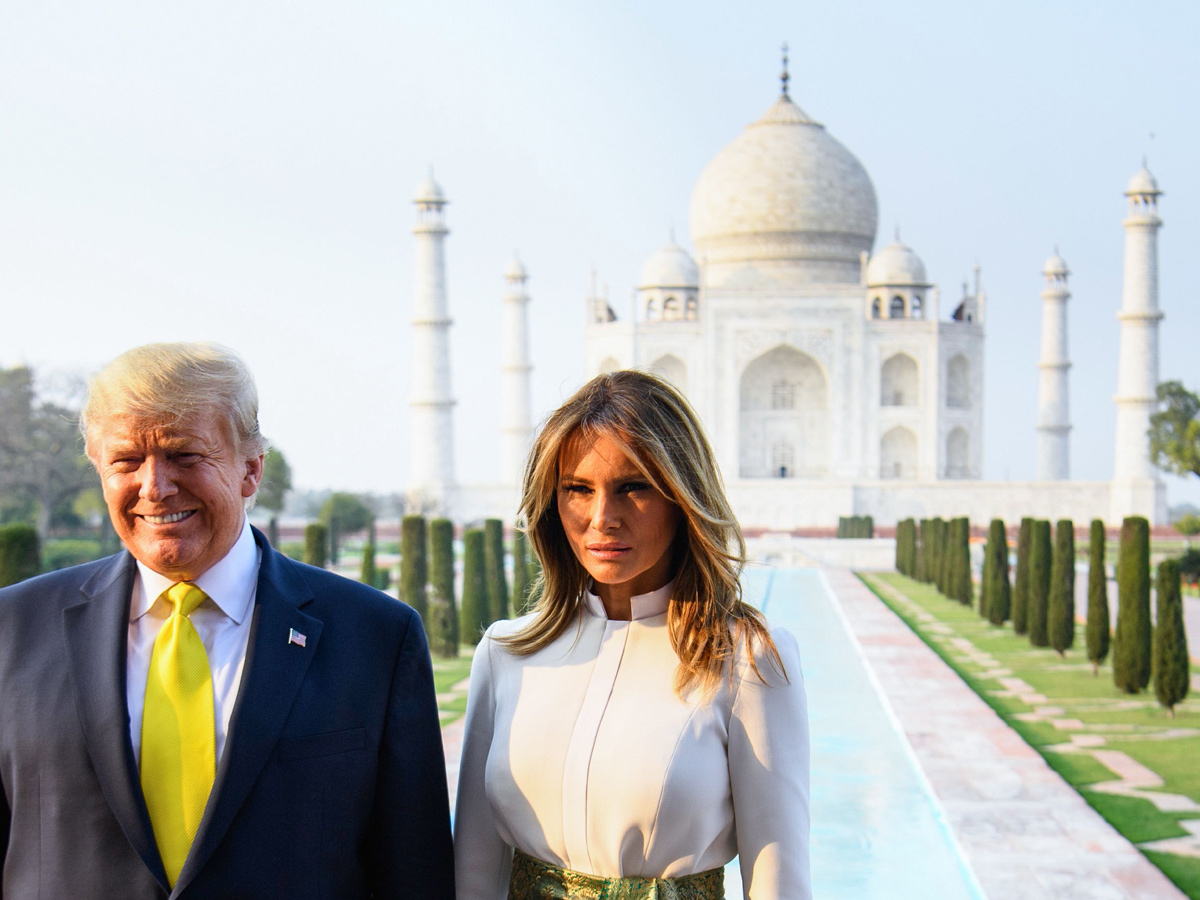 US President Donald Trump visits Taj Mahal - Sakshi11