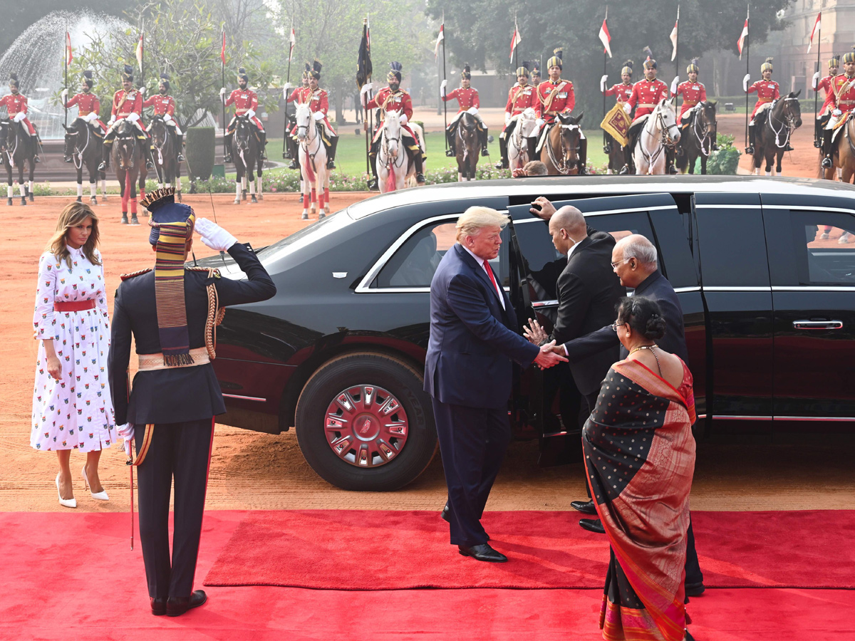 Donald Trump Visits at Rashtrapati Bhavan Photo Gallery - Sakshi18