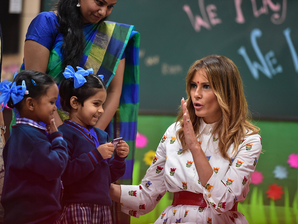 Melania Trump Visit Delhi Government School Photo Gallery - Sakshi1