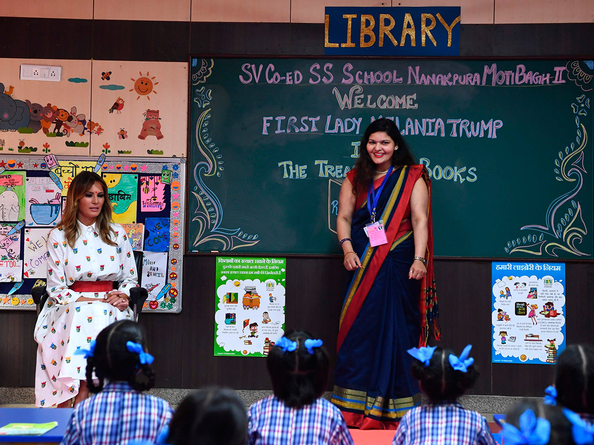 Melania Trump Visit Delhi Government School Photo Gallery - Sakshi11