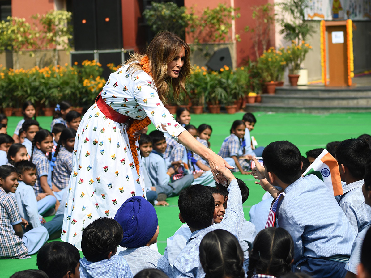 Melania Trump Visit Delhi Government School Photo Gallery - Sakshi14