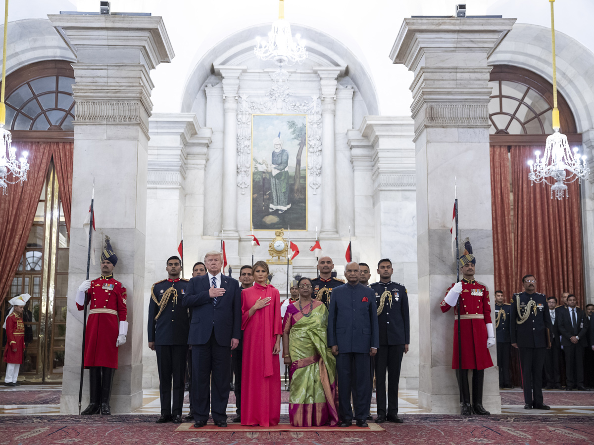 Trump meets with Indian president attends state banquet Photo Gallery - Sakshi4