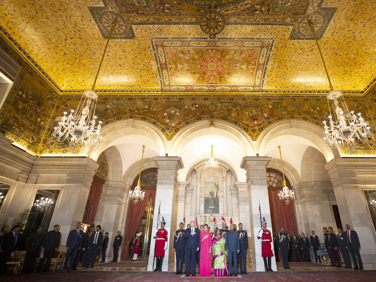 Trump meets with Indian president attends state banquet Photo Gallery - Sakshi5