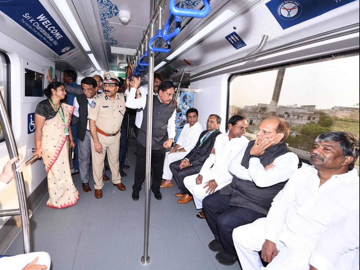 KCR flags off JBS MGBS metro service Photo Gallery - Sakshi8