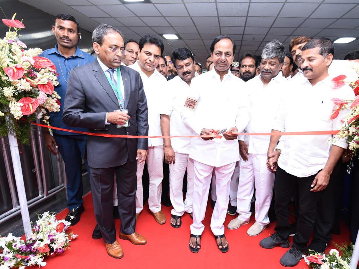 KCR flags off JBS MGBS metro service Photo Gallery - Sakshi10