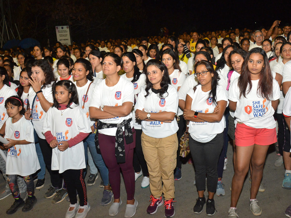 She Safe Night Walk at Gachibowli Stadium in Hyderabad Photo Gallery - Sakshi7