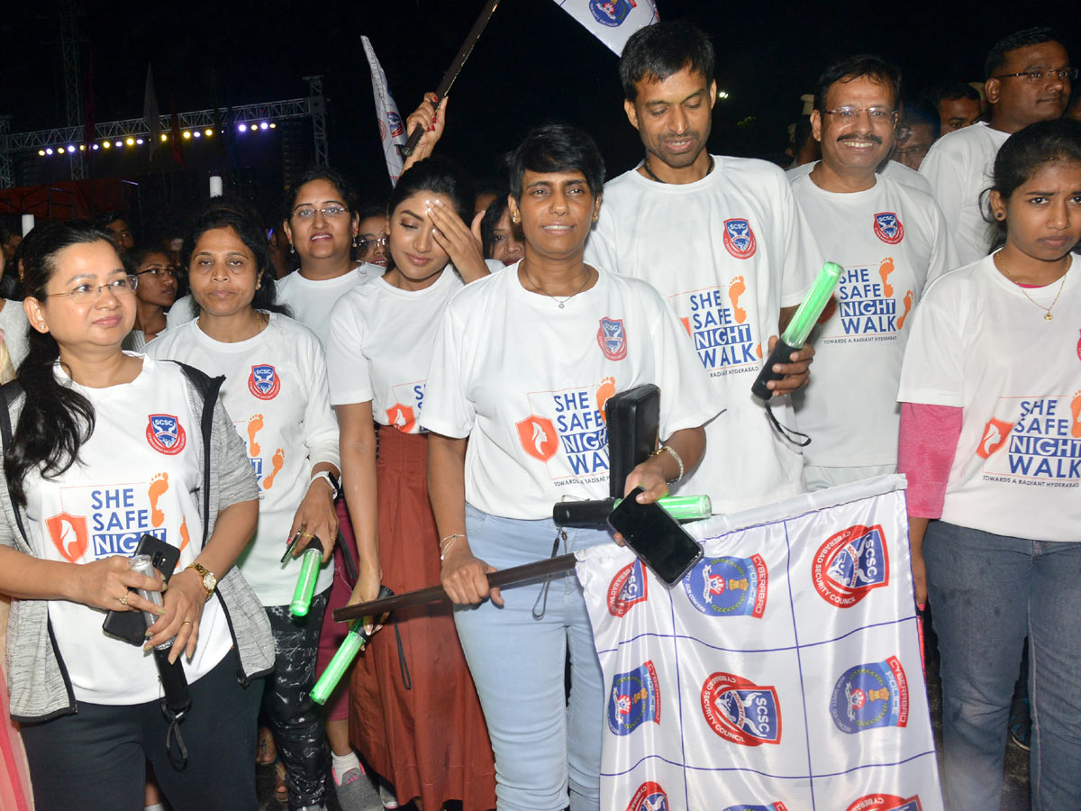 She Safe Night Walk at Gachibowli Stadium in Hyderabad Photo Gallery - Sakshi1