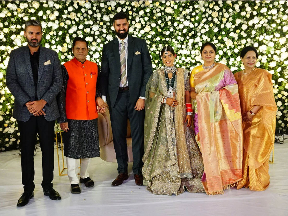 Jayasudha Kapoor son Nihar wedding reception Photo gallery - Sakshi2