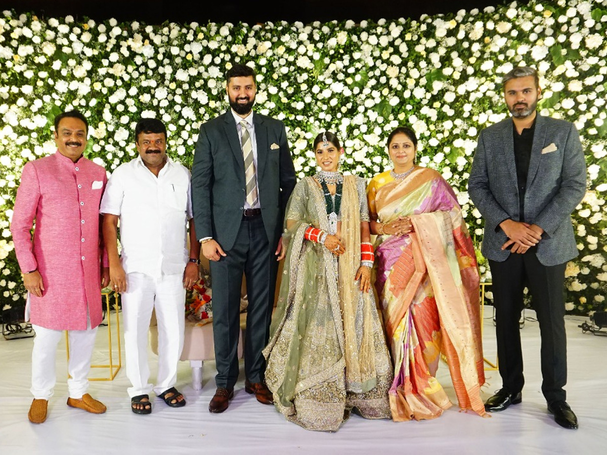 Jayasudha Kapoor son Nihar wedding reception Photo gallery - Sakshi3